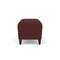 Lesro Siena Lounge Reception Loveseat Bench, Black, RF Nebbiolo Upholstery SN6001 - alternate 3